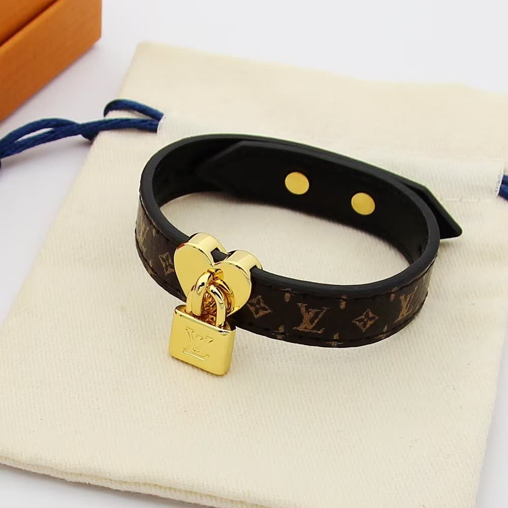 Louis Vuitton Monogram Lock Bracelet